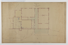 1190-7 Plattegrondd van het huis Arenberg bij De Bilt, met weergave van een plan voor de aanleg van riolering en waterleiding